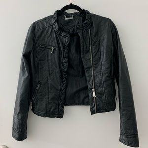 Faux Leather Jacker